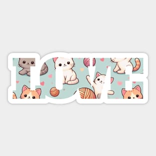 Cat Love Sticker